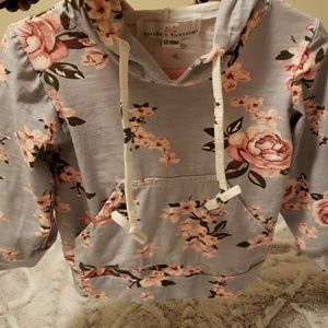 Baileys blossoms lightweight hoodie 12 to 18 mos